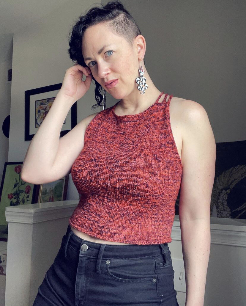Introducing Woven Straps: A Sexy Boatneck Tank Top with Woven I